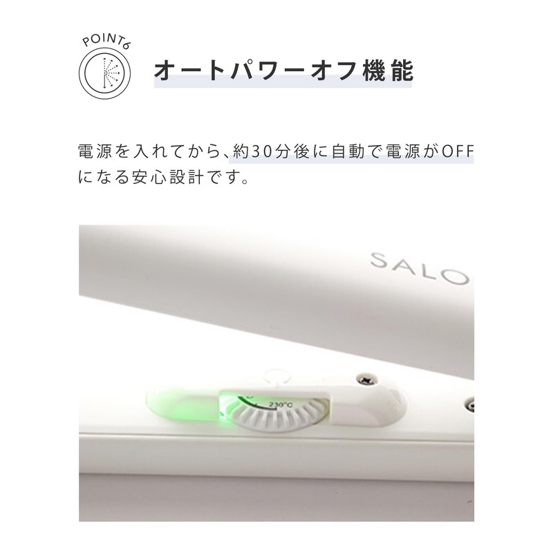 SALONIA Double Ion Straight Iron, Professional Grade 446°F (230°C), International
