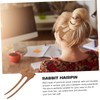 Beavorty Bunny Hairpin Hair Picks for Women Hair Barrettes for