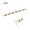 DMiotech 2pcs 5mm x 150mm Brass Solid Round Bar Brass