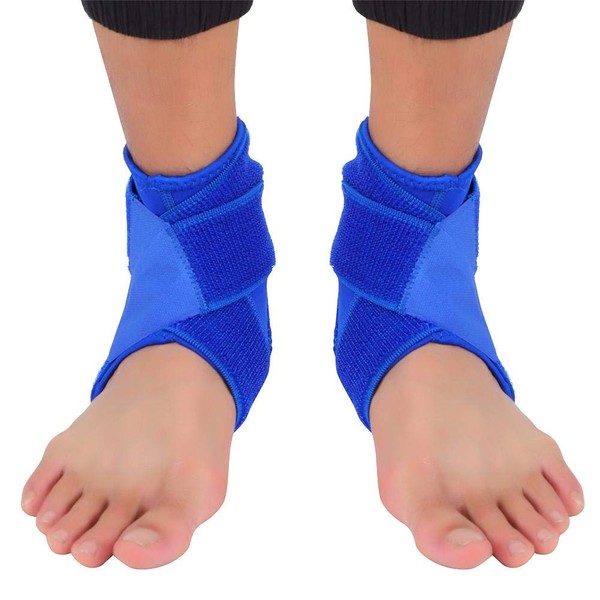 Brrnoo Ankle Orthosis 1 Pair Ankle Support Elastic Pad Protector Adjustable Sports Ankle Protection Bandage Compression Ankle Stabiliser Wrap for Sports