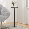 TUTOTAK Tall Round Side Table, Small End Table, Beside Table,