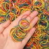 Pack of 500 Rubber Bands, 38 mm Colourful Rubber Rings,