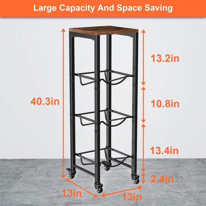 5 Gallon Water Bottle Jug Holder 3-Tier Water Bottle Holder