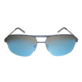 Timberland Matte Matte Black Mens Rimless Rectangle Aviator Metal Sunglass TB7173. 2X