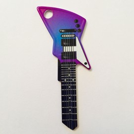Purple Rain EXP Guitar Shaped Rock Star Key - SC1