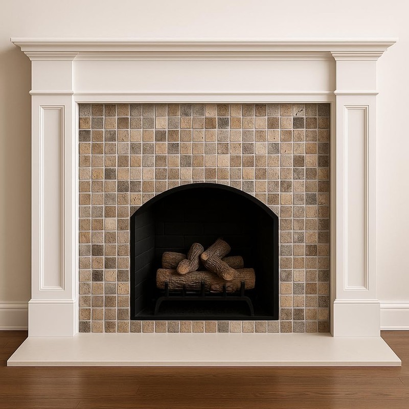 Tenedos 2 inch Scabos Tumbled Travertine Mosaic Tile – Natural