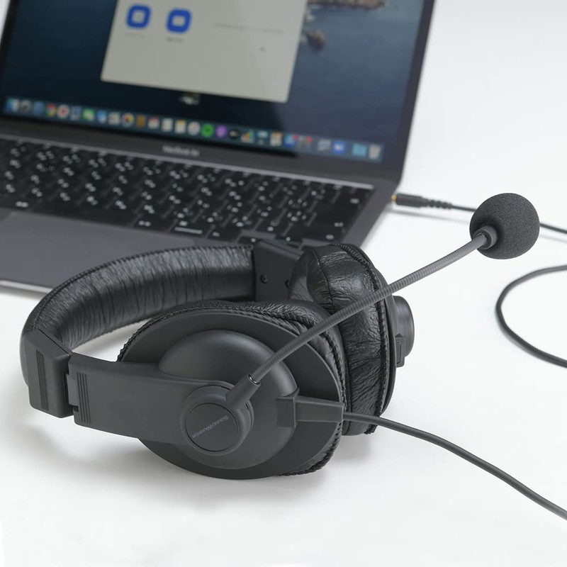 SOUNDWARRIOR Sealed Lightweight Binaural Overhead Headset with Replacement Accessories, Made