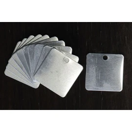 Esco EA591HC-2 1.3 x 1.3 inches (32 x 32 mm) Tag Blank (Aluminum Square / 10 Sheets)