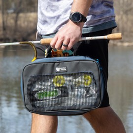 Reaction Tackle Deluxe Mesh Bag - Salt Water Resistant Fishing Tackle Binder with No Sleeves