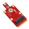 M.2 Key B to Mini PCI-E Adapter with Dual Nano