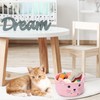 Zopeal - Cestino portaoggetti a forma di gatto con orecchie,