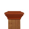4x4 Post Cap (3.5") Cedar Newel Island Flat Top for