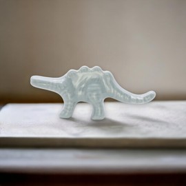 Infinity Decor Set of 6 Ceramic Knobs for Drawers, Cabinets & Cupboards - Safari Animal Design (Blue Dinosaur)