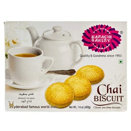Karachi Bakery- Chai Biscuit , 14.10 oz (400 g), cookies, biscuits, indian snacks