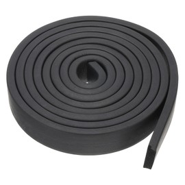 PATIKIL 9.8Ft Foam Rubber Strips, 35mm Wide 10mm Thick EPDM Rubber Soundproof Foam Seal Strip Sealing Foam Tape for DIY Gasket Sealing Door Window Insulation, Black