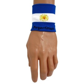 Sportfanshop24 Sweatband/wristband/wristband Argentina 1 piece very good quality