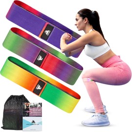 EVOLAND Widerstandsbnder 3er Set Fitnessband Banda de Resistencia con Tragebeutel Gymnastikband für Hüften, Ges und Ganzkrpertraining