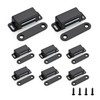 Ravinte 8 Pack Black Magnetic Door Catch, Matte Black Cabinet
