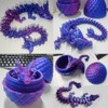 3D Printed Dragon Egg Mysterious Dragon Toy Realistic Movable Dragon