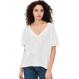 Free People Women's Nina Tee V, Ivory