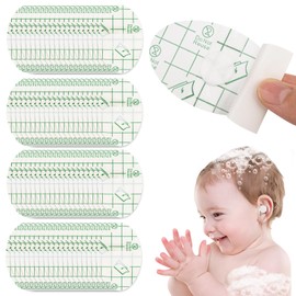 Hawdows Pack of 80 Waterproof Ear Patches, Ear Protection Swimming Children, Disposable Ear Waterproof Stickers, Disposable Breathable Ear Patch, Children's Ear Tape for Baby Swimming Bathing