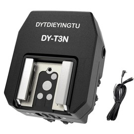 DYTDIEYINGTU DY-T3N for Nikon Camera Flash hot Shoe Converter Adapter, Small Flash Godox iT30 im20/30, Height-Increasing Multi-Flash Trigger, Extended Body Universal Accessory (DY-T3N N01)