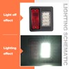 HECASA LED Tail Light Kit Compatible with Bobcat Skid Steer