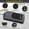 Electric Knife Sharpener, 5 in 1 Multifunctional 3-Speed Variable Professional