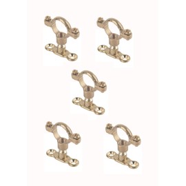 Visua Cast Brass Munsen Ring & Back Plate Pack of 5, for 22mm Pipes, M10 Thread
