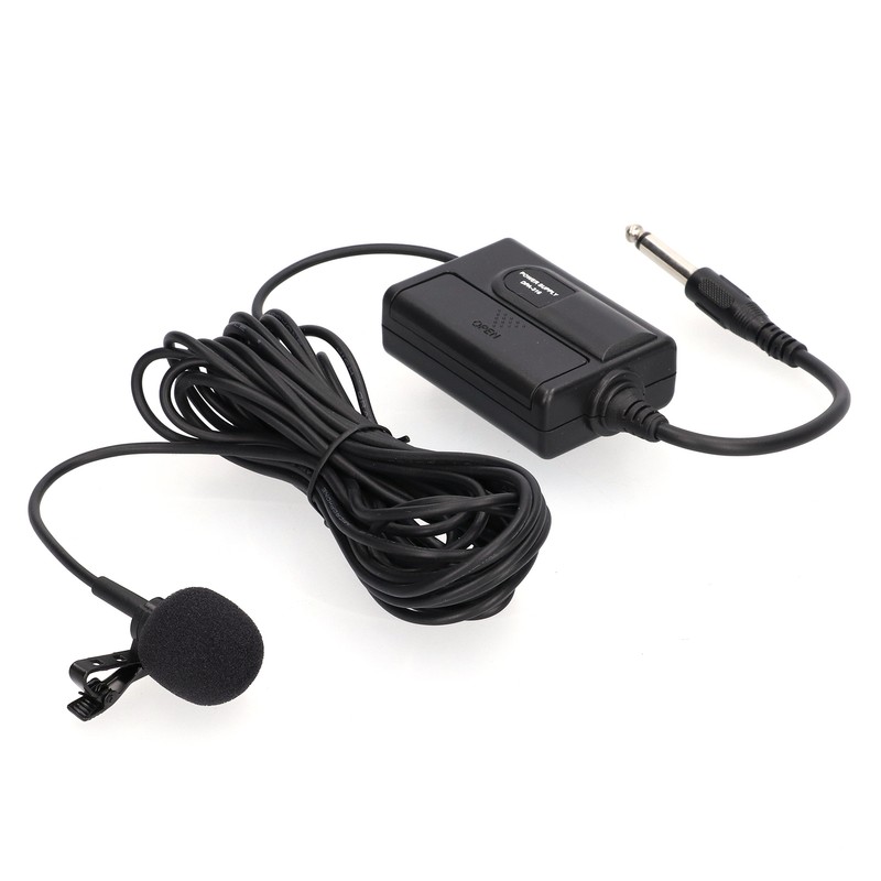 236in Wired Lavalier Microphone Clip On Lapel Condenser Mic for