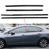 4 Pcs Weatherstrip Window Seal Replacement for Civic 2012-2015 Exterior