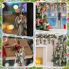 Yookeer 24 Pcs Christmas Wooden Hanging Ornaments Christmas Angel Theme