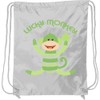 inktastic Lucky Sock Monkey Drawstring Bag White 20a6a