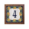 Italian Handmade Ceramic Large Yellow Lemon Numbers & Letters Tiles.