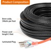 30FT（3~200FT） Heat Tape for Water Pipes, -40°F Deicing Heating Cable,