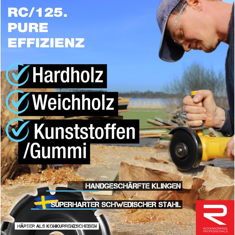 ROTAREX 3-in-1 Set for Angle Grinder - Professional Wood Tool