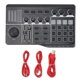 Professional Sound Mixer 1200mAh Micro USB Studio Streaming Live Gaming Sound Card Mixer