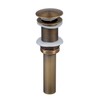 Beelee Bathroom Sink Drains Pop Up Drain with Overflow for