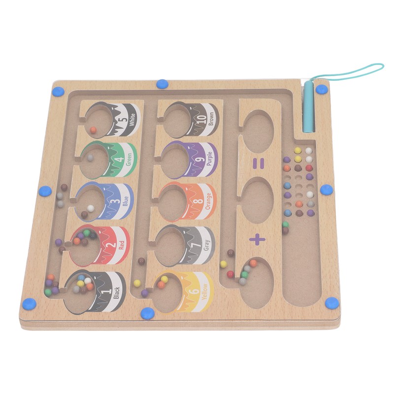 2 in 1 Magnetic Color and Number Maze Early Educational