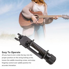 Intonation Adjuster, Zinc Alloy Guitar Intonation Tool, Portable Guitar Intonation Adjuster, Easy to Use Guitar Accessories for Practicing, Accurate Adjustment