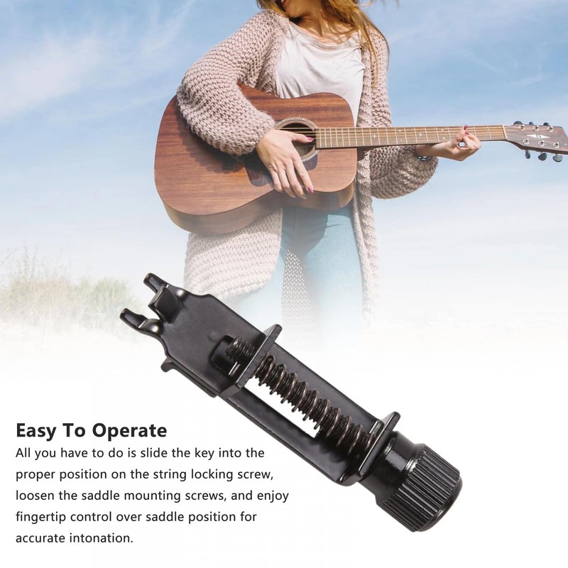 Intonation Adjuster, Zinc Alloy Guitar Intonation Tool, Portable Guitar Intonation