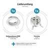ledscom.de FERE Ceiling Mounting Frame White Swivelling (LED/Halogen/MR16/50 mm) Including