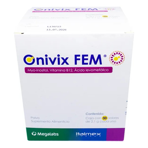 ONIVIX FEM,Coadyuvante,Myo-inositol,Acido fólico,VitaminaB12