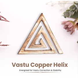 Plusvalue Copper Vastu Helix for South East Vastu Dosh - 1pc