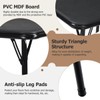 FurnitureR Folding Table Set for 2 Person, 3-Piece Foldable Square