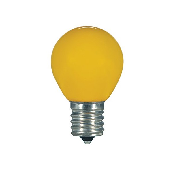 Satco S9166 Medium Light Bulb in Bronze/Dark Finish, 2.31 inches, Yellow