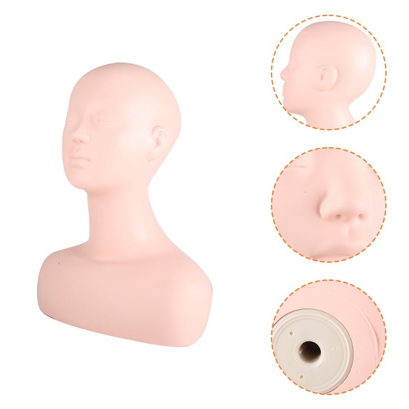 Joyzan Mannequin Head with Shoulders, Esthetician Cosmetology Makeup Head