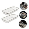 TEHAUX 2Pcs Stainless Steel Dishwasher Basket Durable Cutlery Holder with