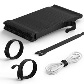 Lamicall 60 Piezas Organizador de Cables, Bridas para Cables Reutilizables Bridas, Punta Fina Enh...