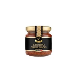 La Rustichella - Black Truffle Sundried Tomatoes Cream Spread - 100% Made in Italy| Vegan, Gluten-Free, Cholesterol-Free (90g)